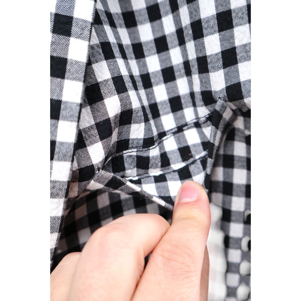 Rag & Bone Ames Gingham Check Oversized Blazer Black White Office Siren 10 EUC - Picture 11 of 12